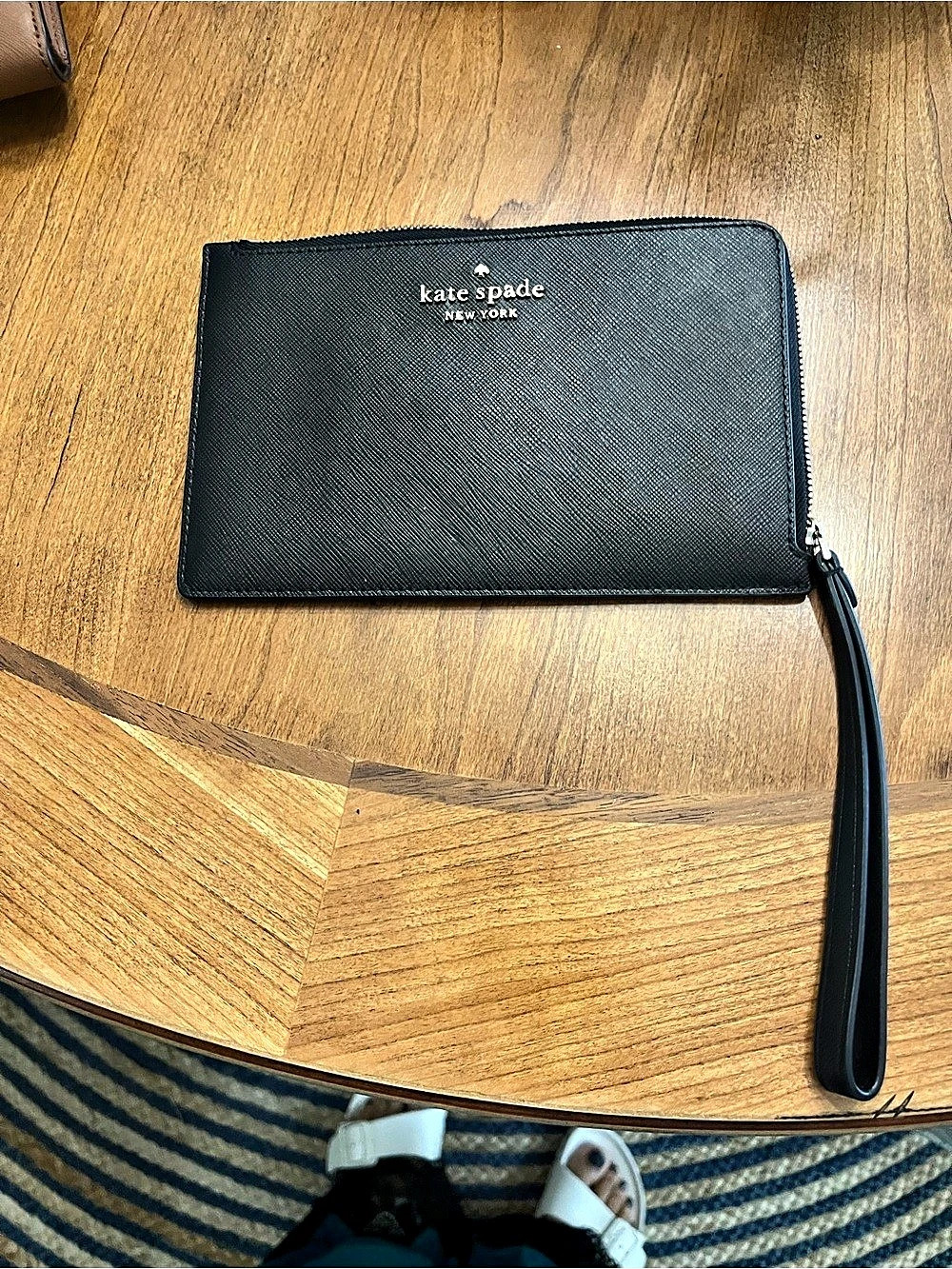 Kate Spade Black Zip Wristlet Wallet